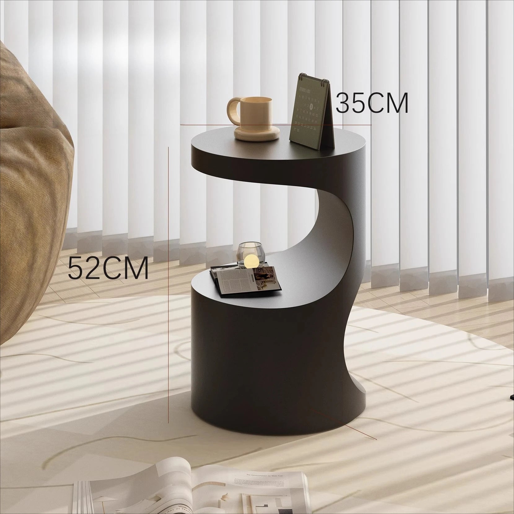 Zen Curve™ Terrazzo Side Table