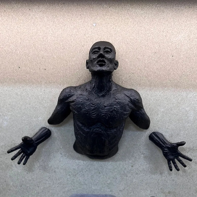 The Breakout™ - 3D Wall Figure Sculpture in Copper Finish Resin