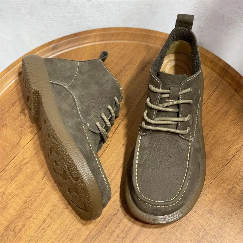 Vellaro™ Luxe Wide-Toe Leather Boots