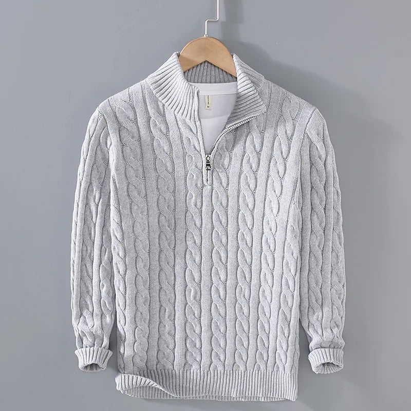 Heritage Quarter-Zip Cotton Pullover
