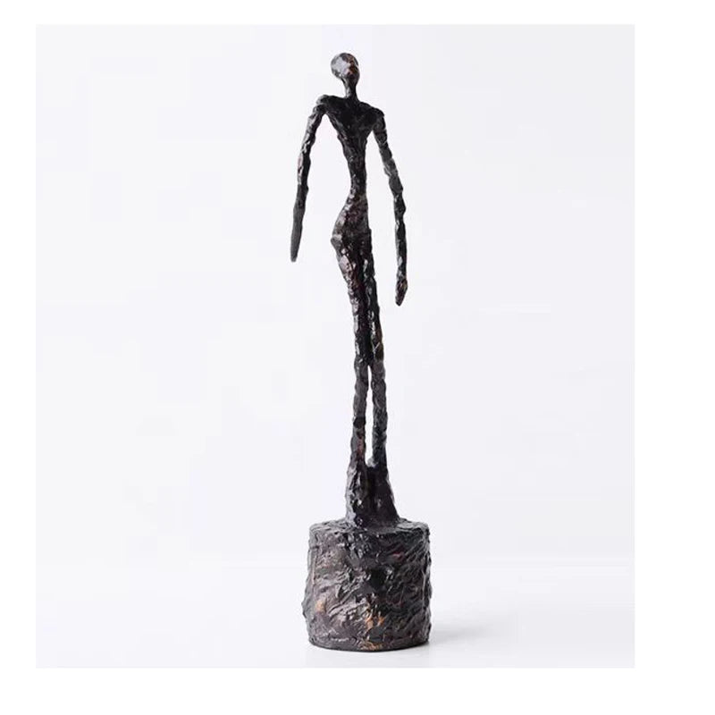 The Expression - Twisted Dancer Sculpture in Modern Metal