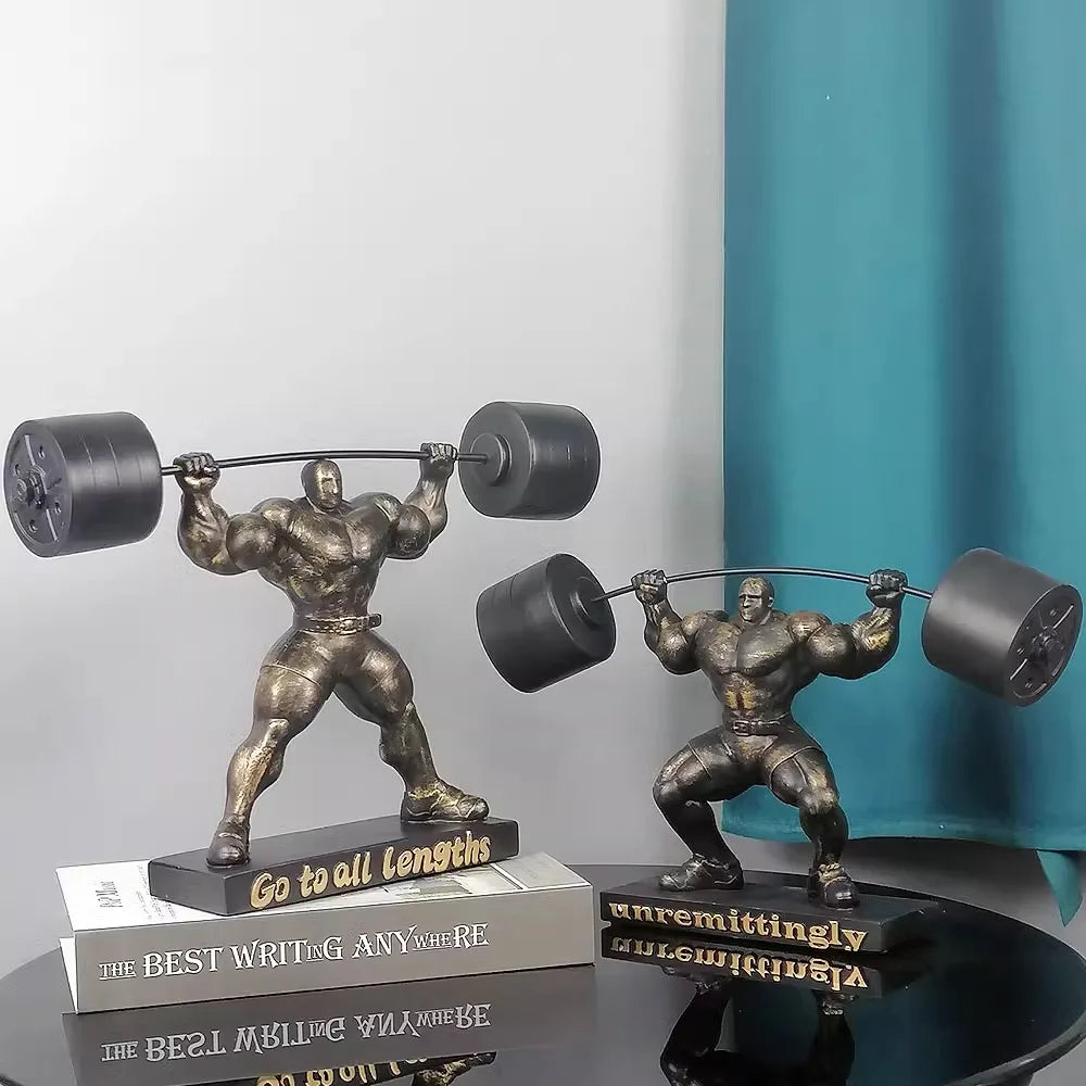 The Ironborn - Muscular Bodybuilder Sculpture in Cold-Cast Resin