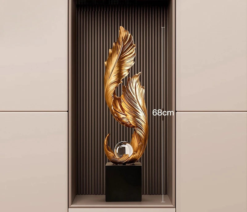 Ethereal™ Flowing Feather Sculpture
