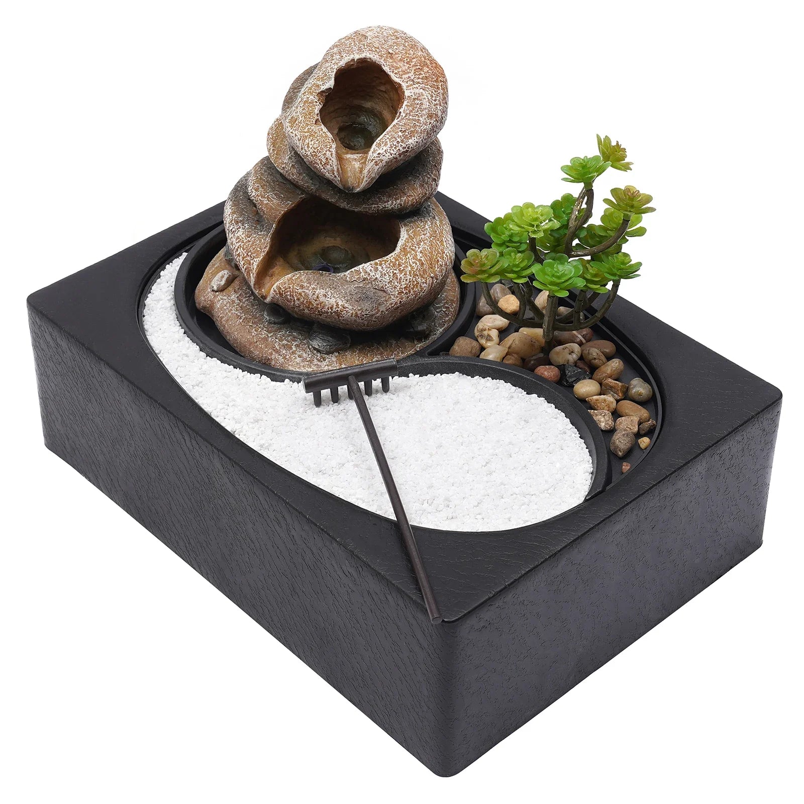 ZenCascade™ LED Tabletop Water Fountain