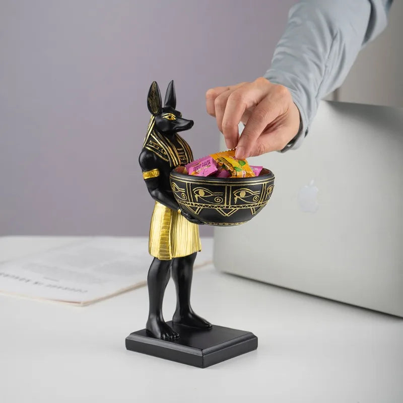 Anubis Egyptian Guardian Storage Statue