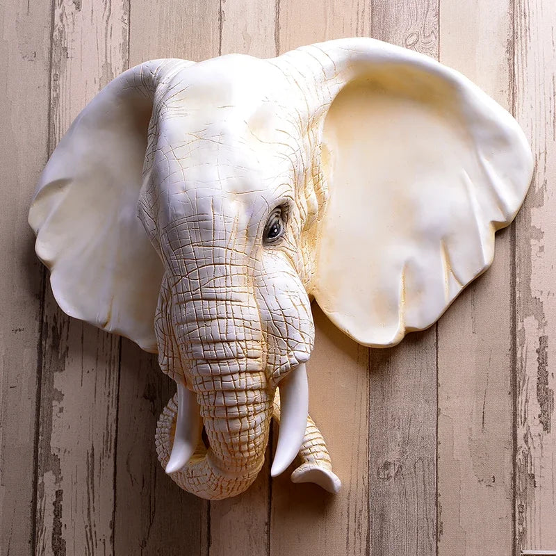 ELEPHANT HEAD WALL SCULPTURE