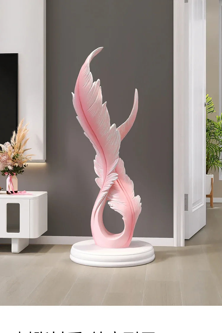 Luminous Ascent Feather Sculpture