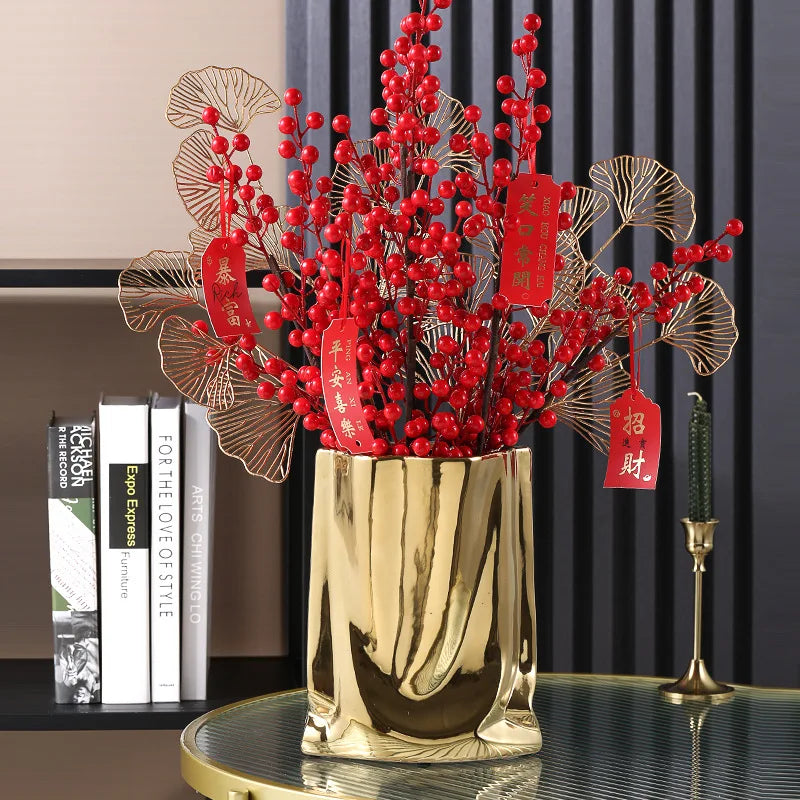 Ruffle & Shine™ Ceramic Vase