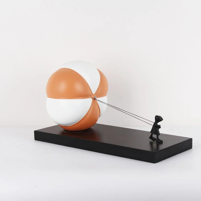 Pumpkin Figure Desktop Sculpture