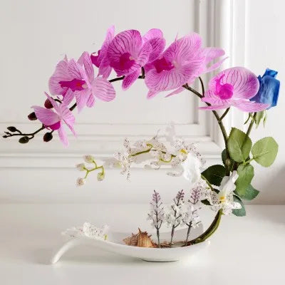 Eternal Grace™ - Arrangements da Butterflor Orchidea cun Vasa da Ceramica