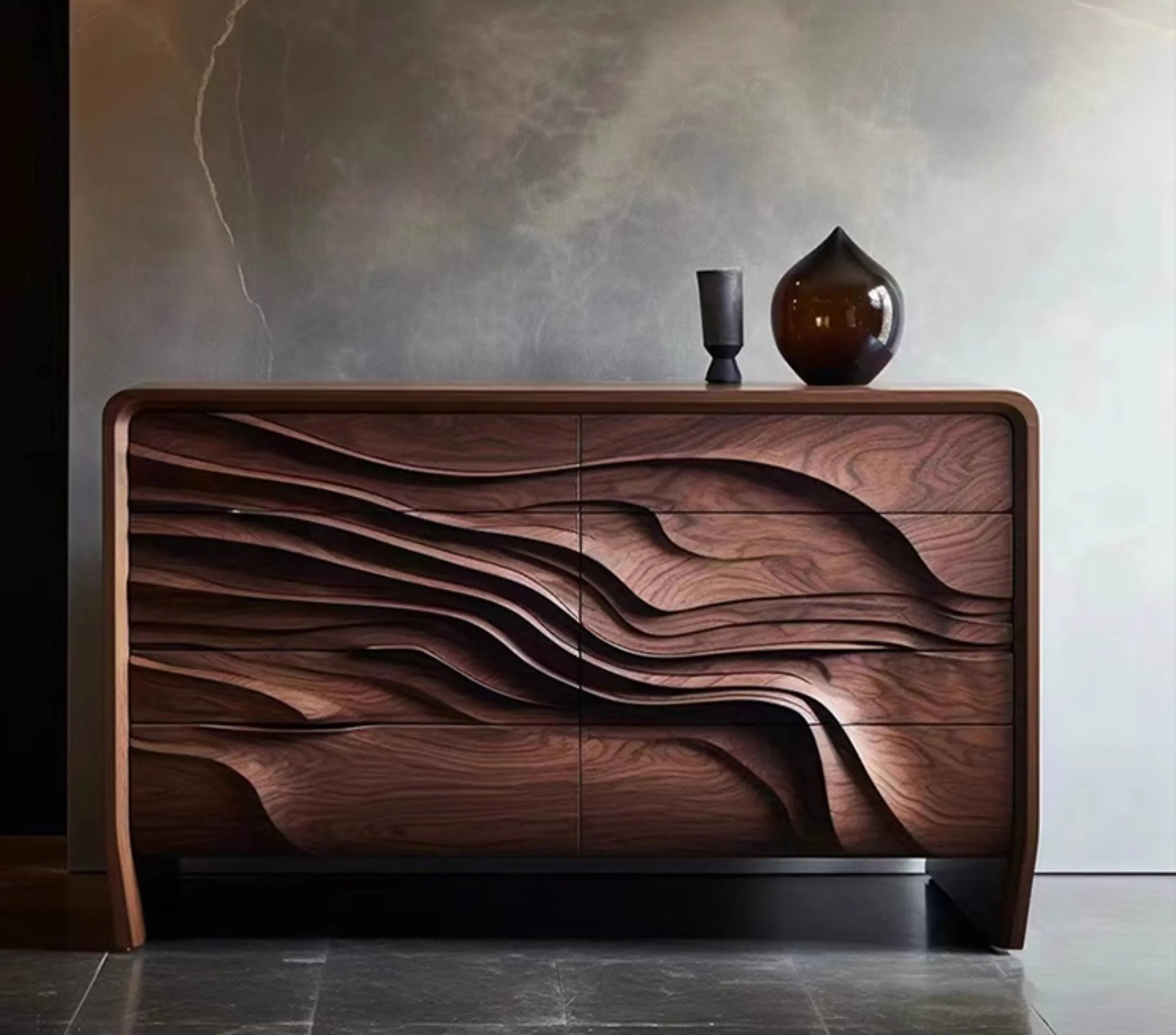 Luxury Walnut Cabinet