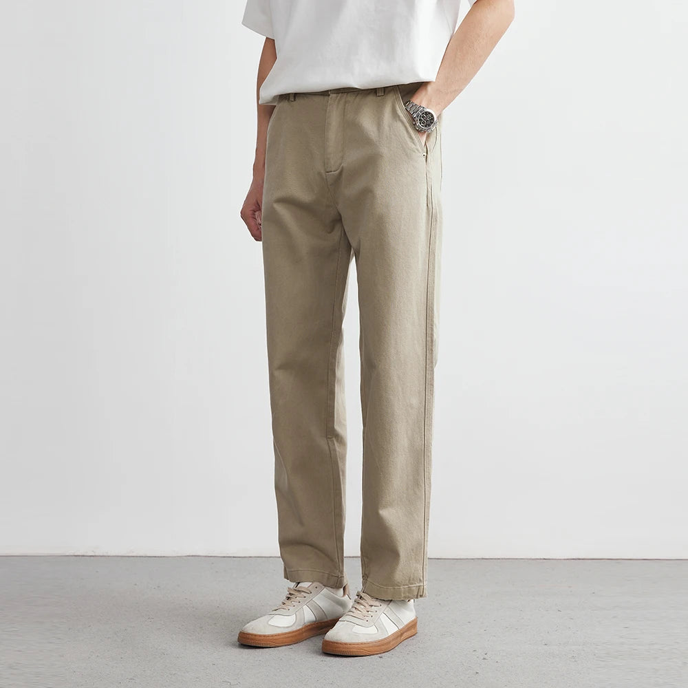Cotton Wide-Leg Pants