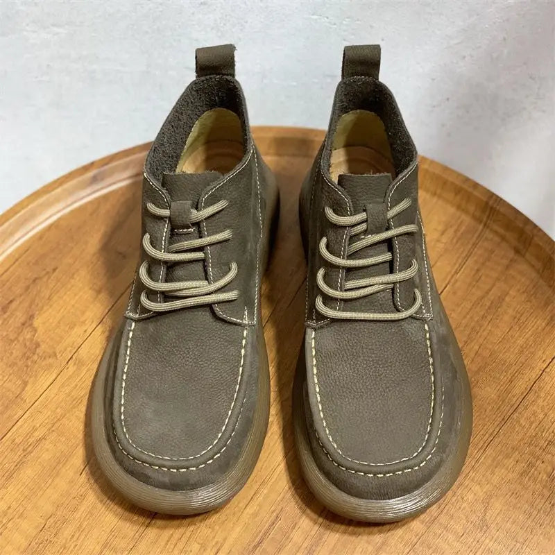 Vellaro™ Luxe Wide-Toe Leather Boots