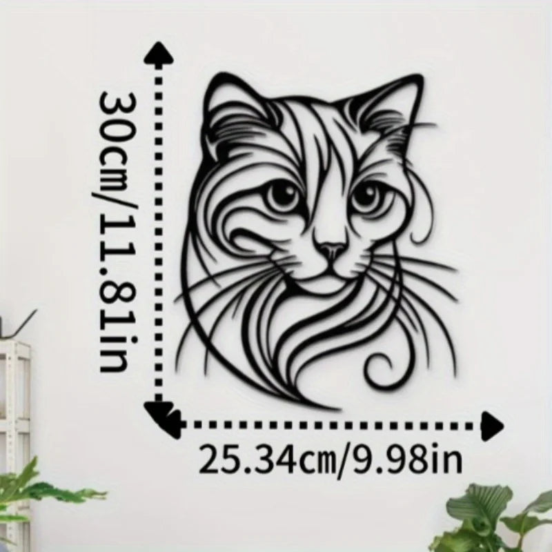 FelineCharmer™ Simple Cat Wall Sculpture