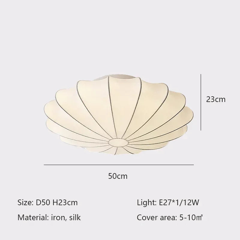 SilkCloud™ Hand-Woven Ceiling Lamp