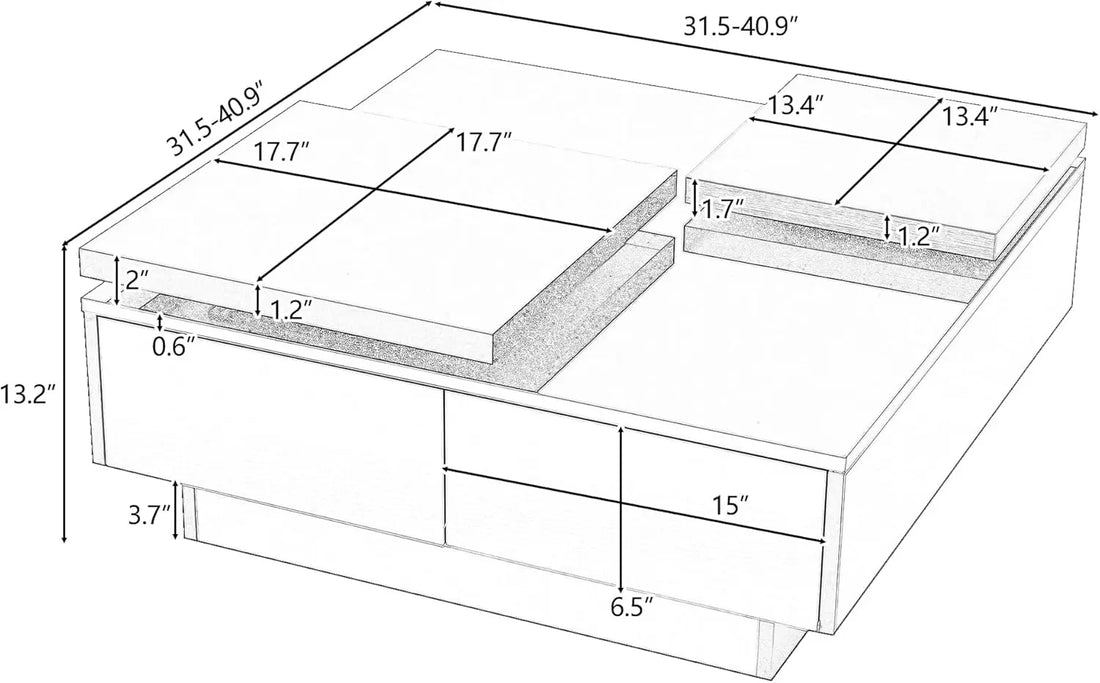 VaultCube™ Modular Storage Table