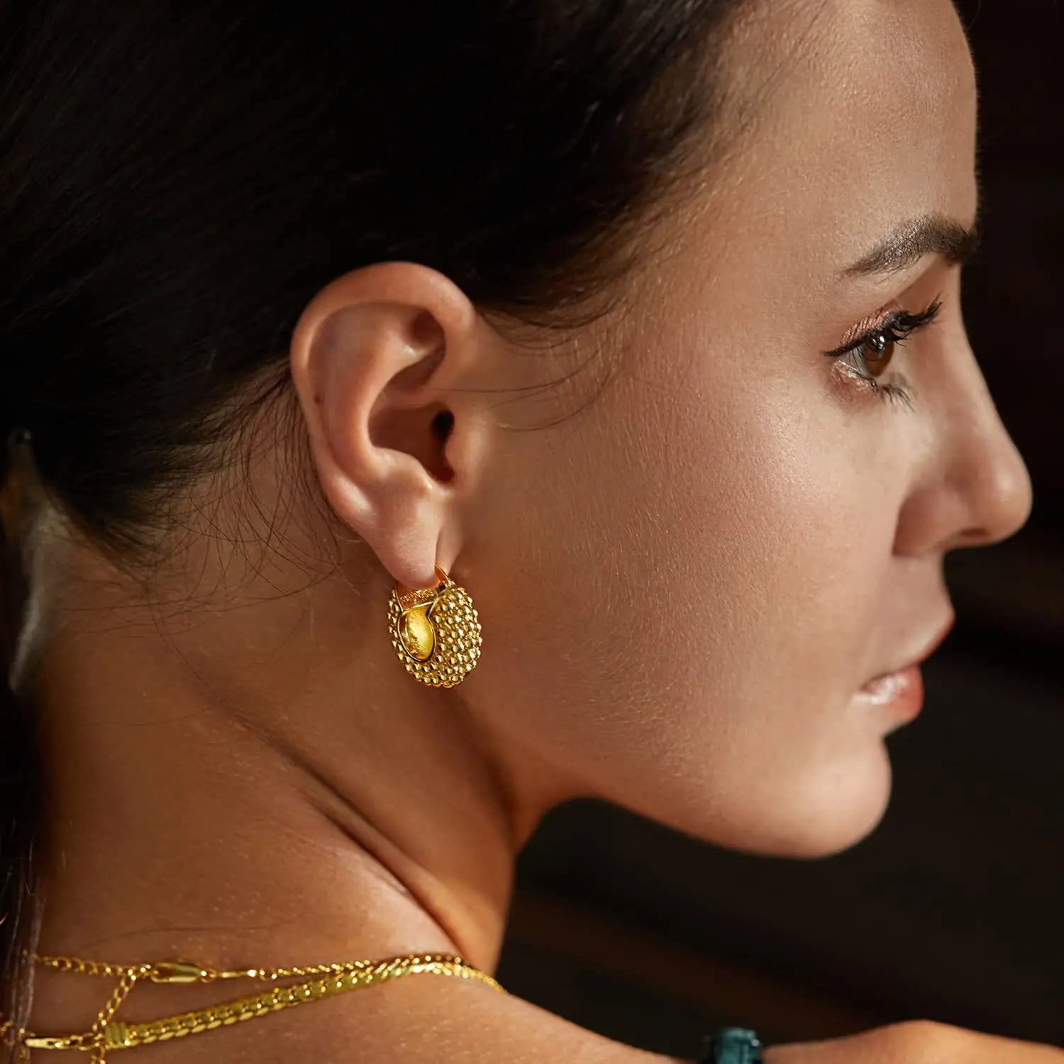 CharlotteLuxe™ Gold Hoops