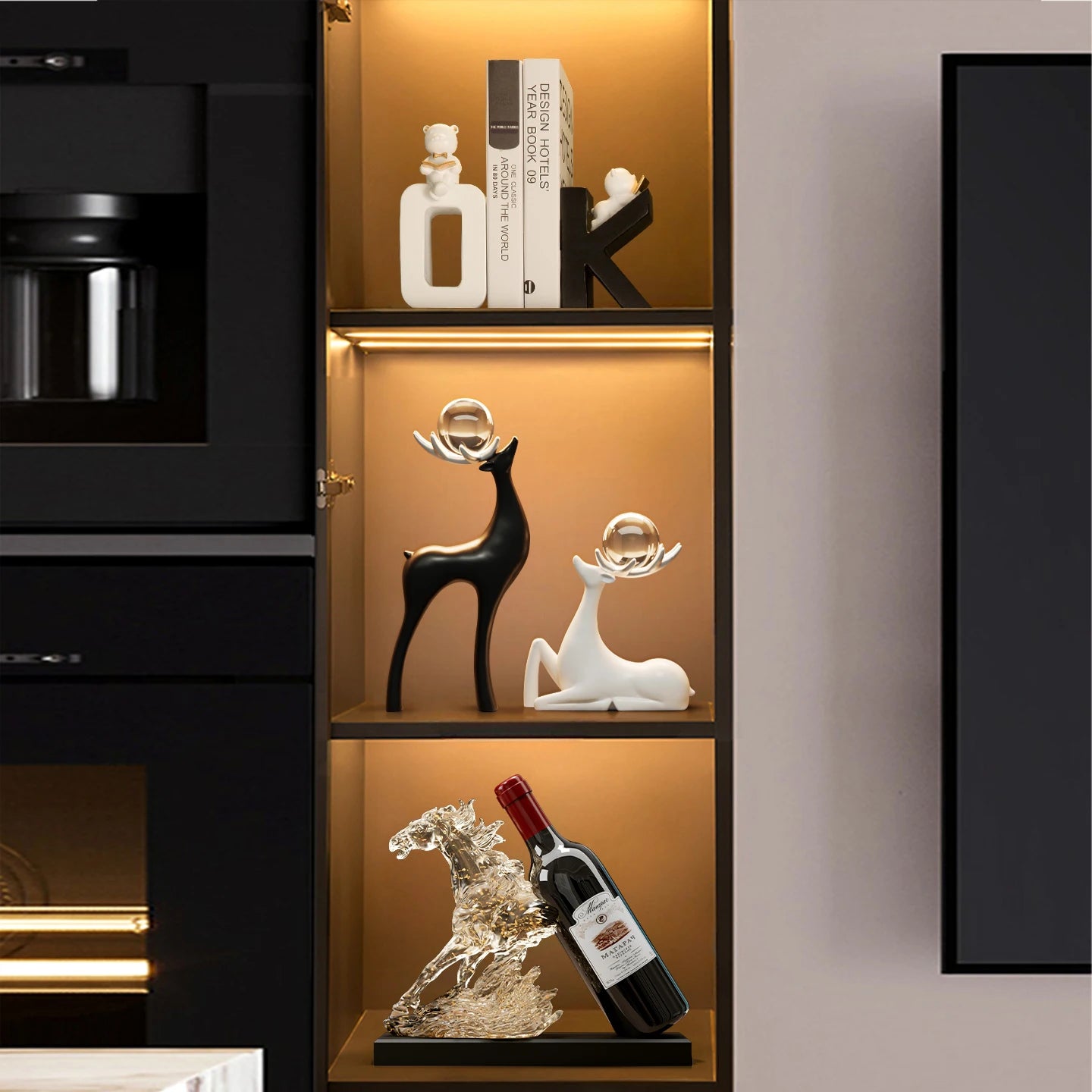 UNTAMED POUR | Rearing Horse Wine Holder