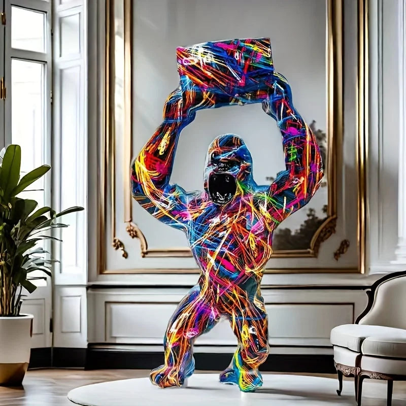 Resin Orangutan Sculpture