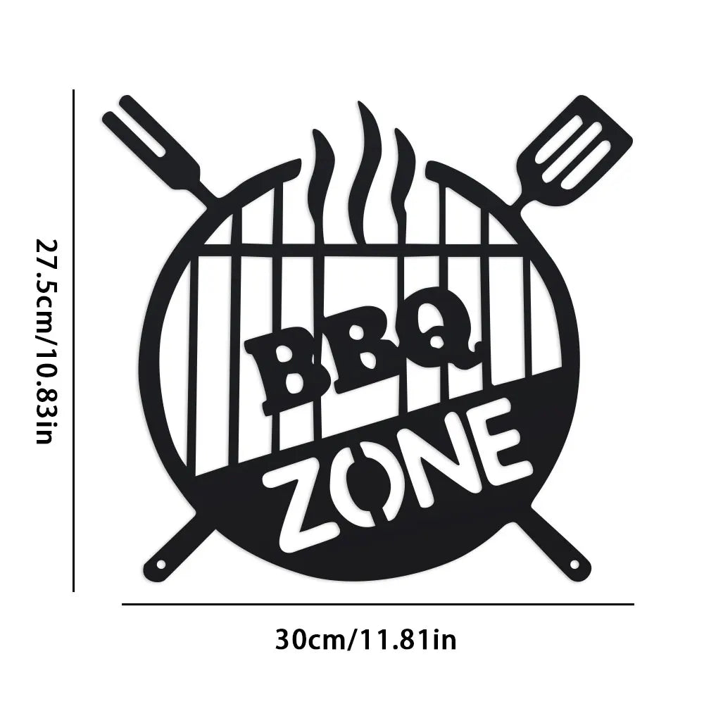 GrillZone™ Metal BBQ Sign