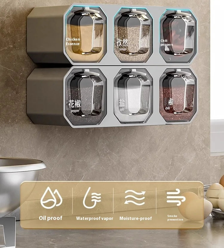 SpiceVault™ Wall-Mounted Spice Organizer