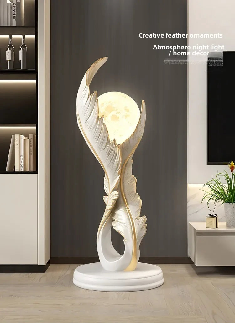 Luminous Ascent Feather Sculpture