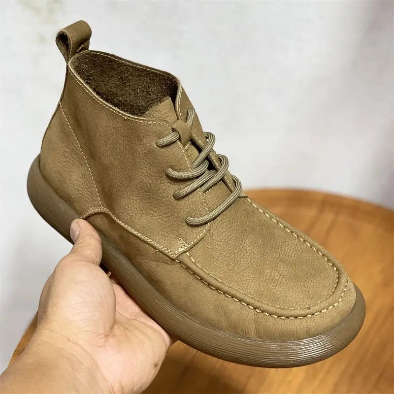 Vellaro™ Luxe Wide-Toe Leather Boots