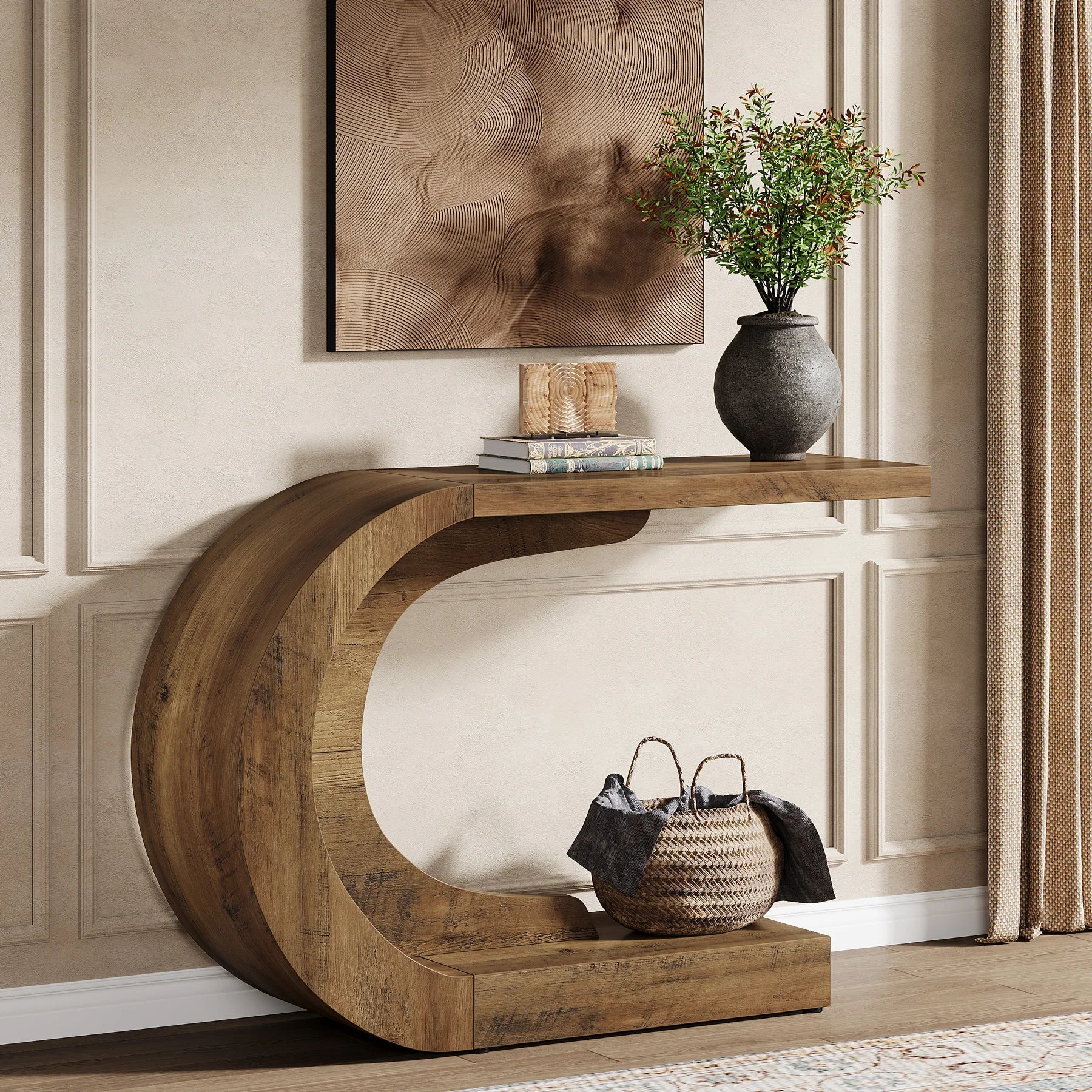 WaveForm™ C-Shaped Console Table