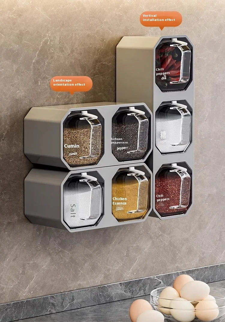 SpiceVault™ Wall-Mounted Spice Organizer