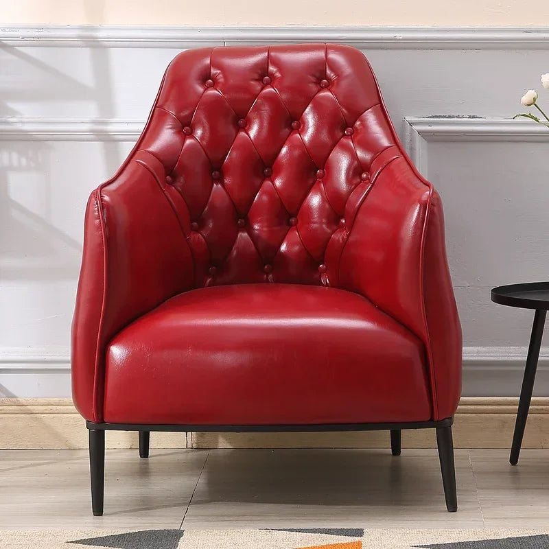 Diamond-Tufted Accent Chair