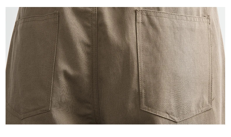 Lyocell-Cotton Washed Casual Pants