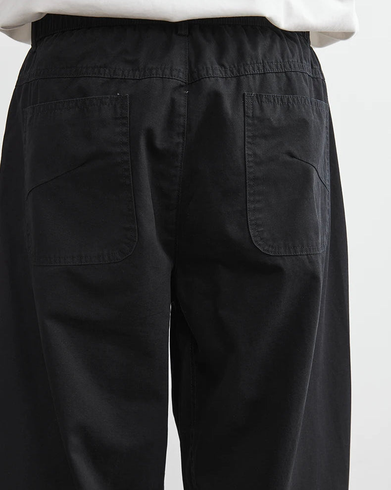Cotton Straight Trousers