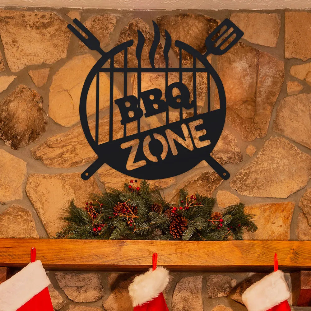 GrillZone™ Metal BBQ Sign