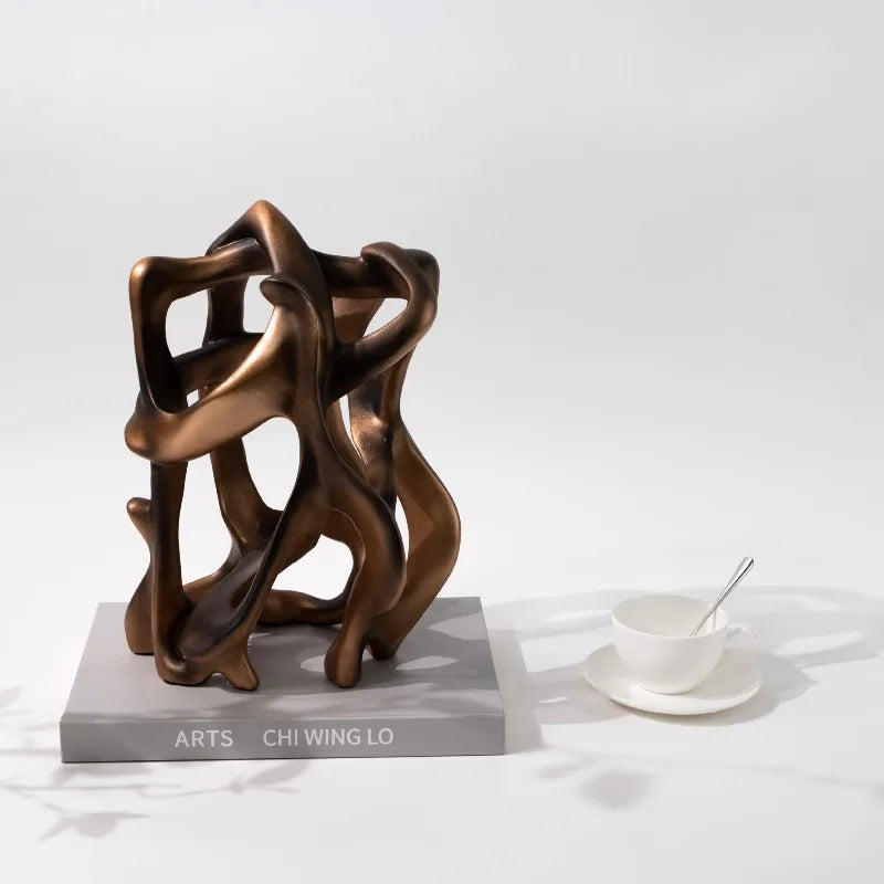 Hollow Abstract Organic Resin Sculpture