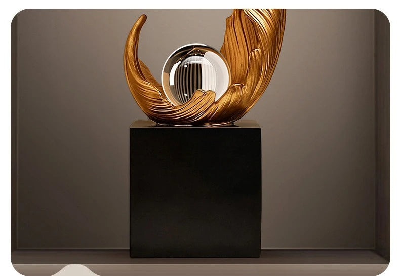Ethereal™ Flowing Feather Sculpture