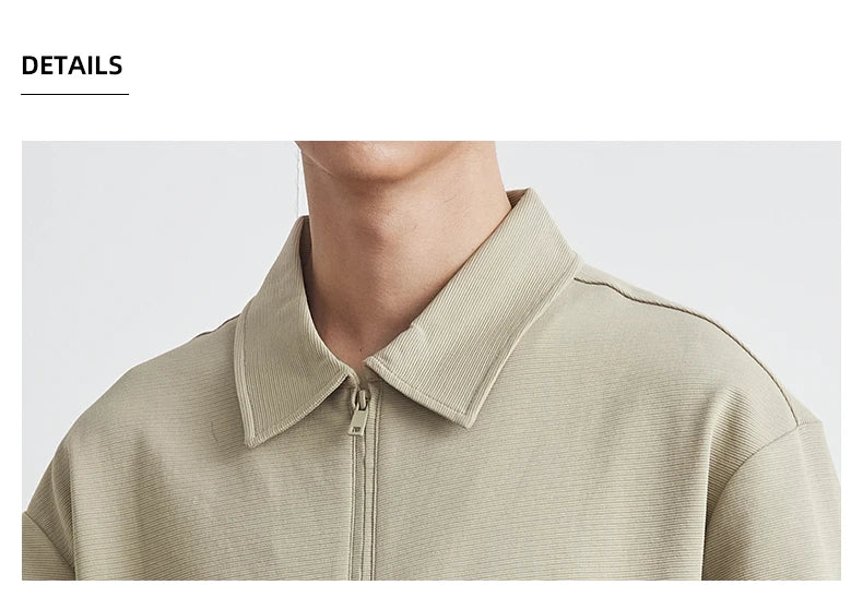 Retro Half-Zip Polo Shirt