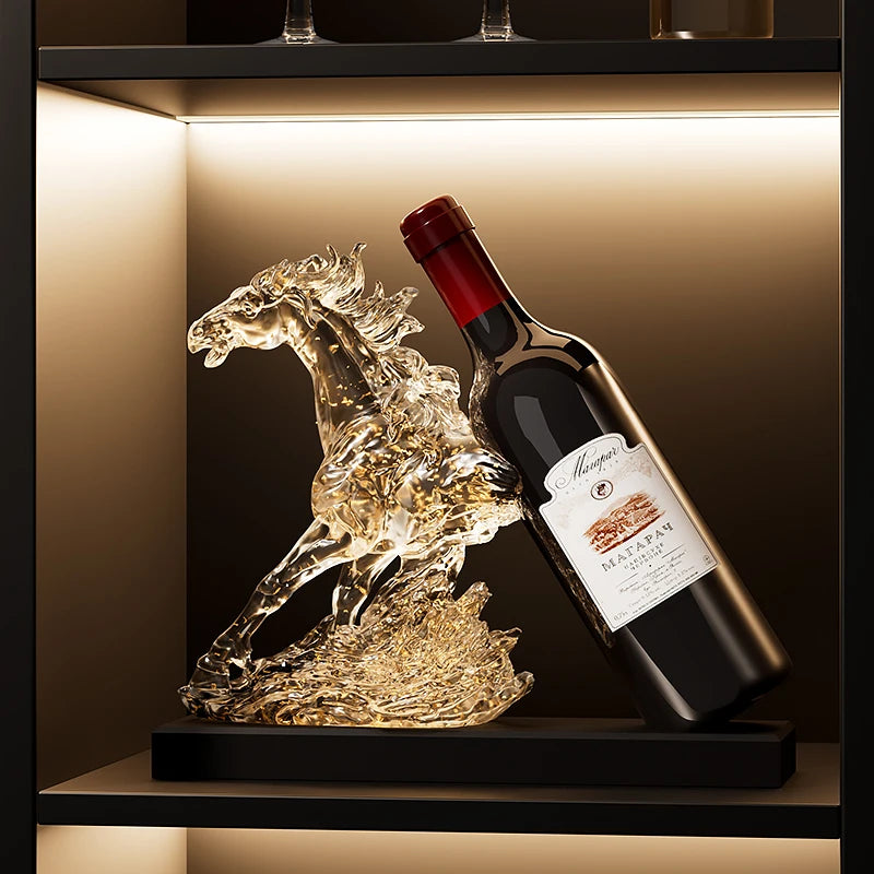 UNTAMED POUR | Rearing Horse Wine Holder