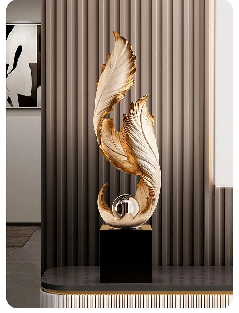 Ethereal™ Flowing Feather Sculpture