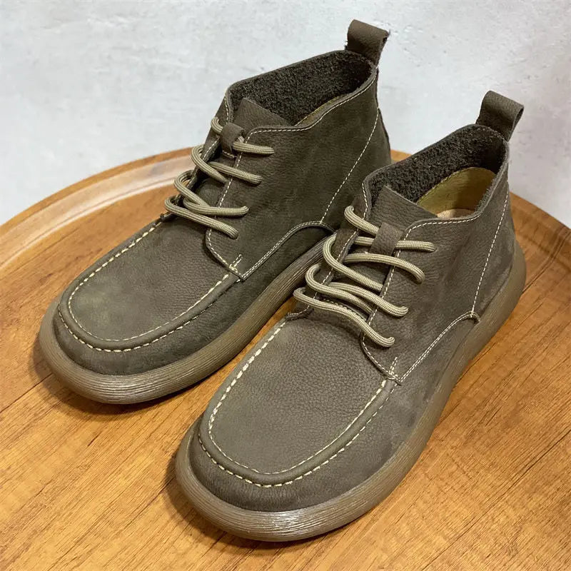 Vellaro™ Luxe Wide-Toe Leather Boots