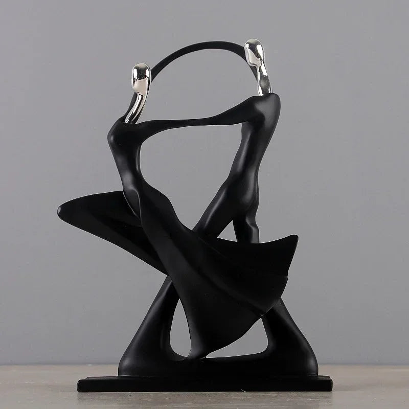 Dancing Couple Resin Sculpture