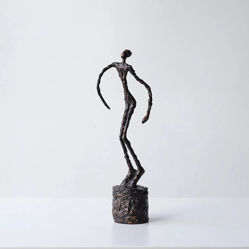 The Expression - Twisted Dancer Sculpture in Modern Metal