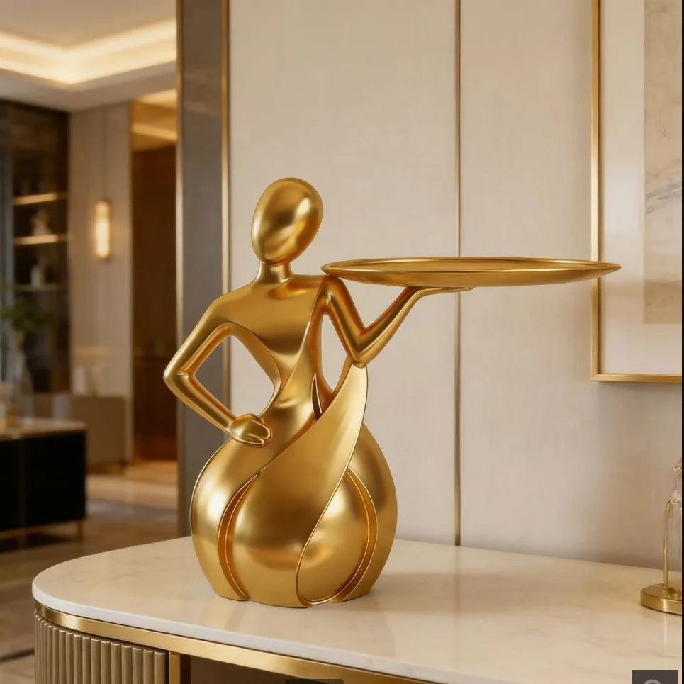 Abstract Figure Tray Sculpture