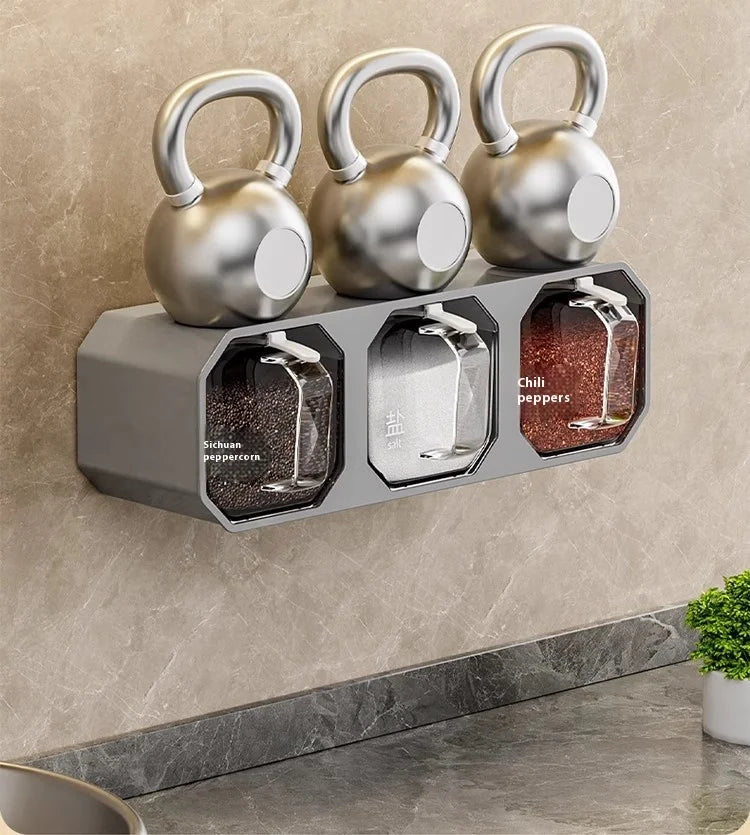 SpiceVault™ Wall-Mounted Spice Organizer