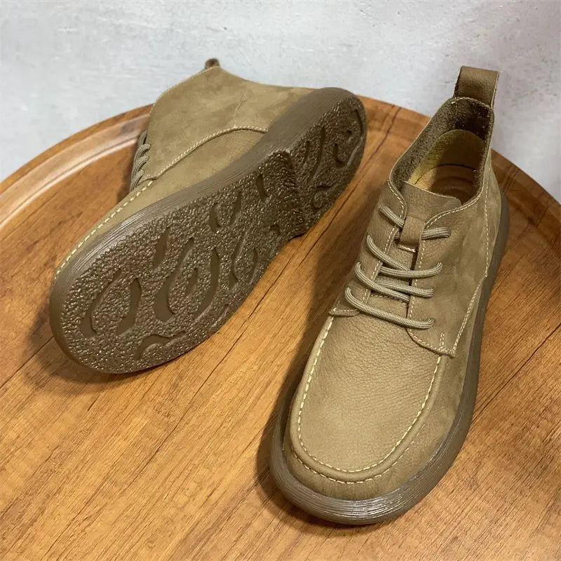 Vellaro™ Luxe Wide-Toe Leather Boots