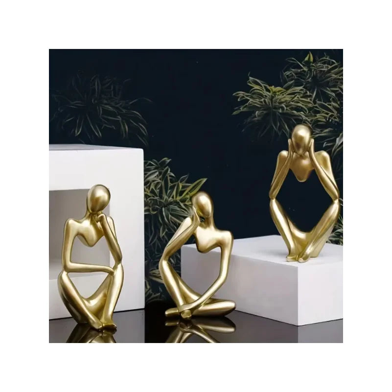Abstract Contemplation Resin Figure