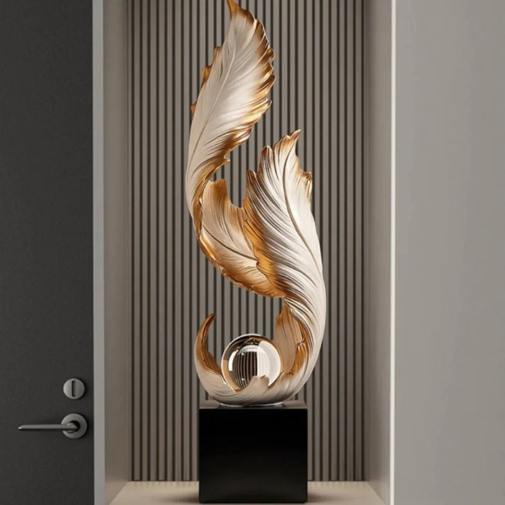 Ethereal™ Flowing Feather Sculpture