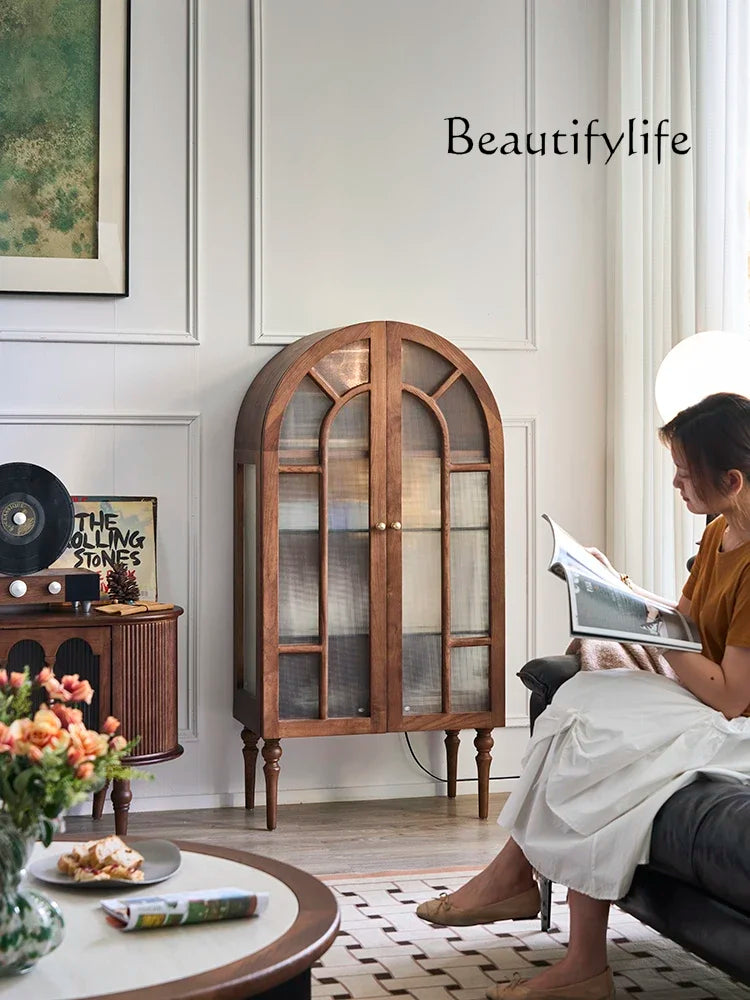 Château - French Medieval Display Cabinet in Ash Wood