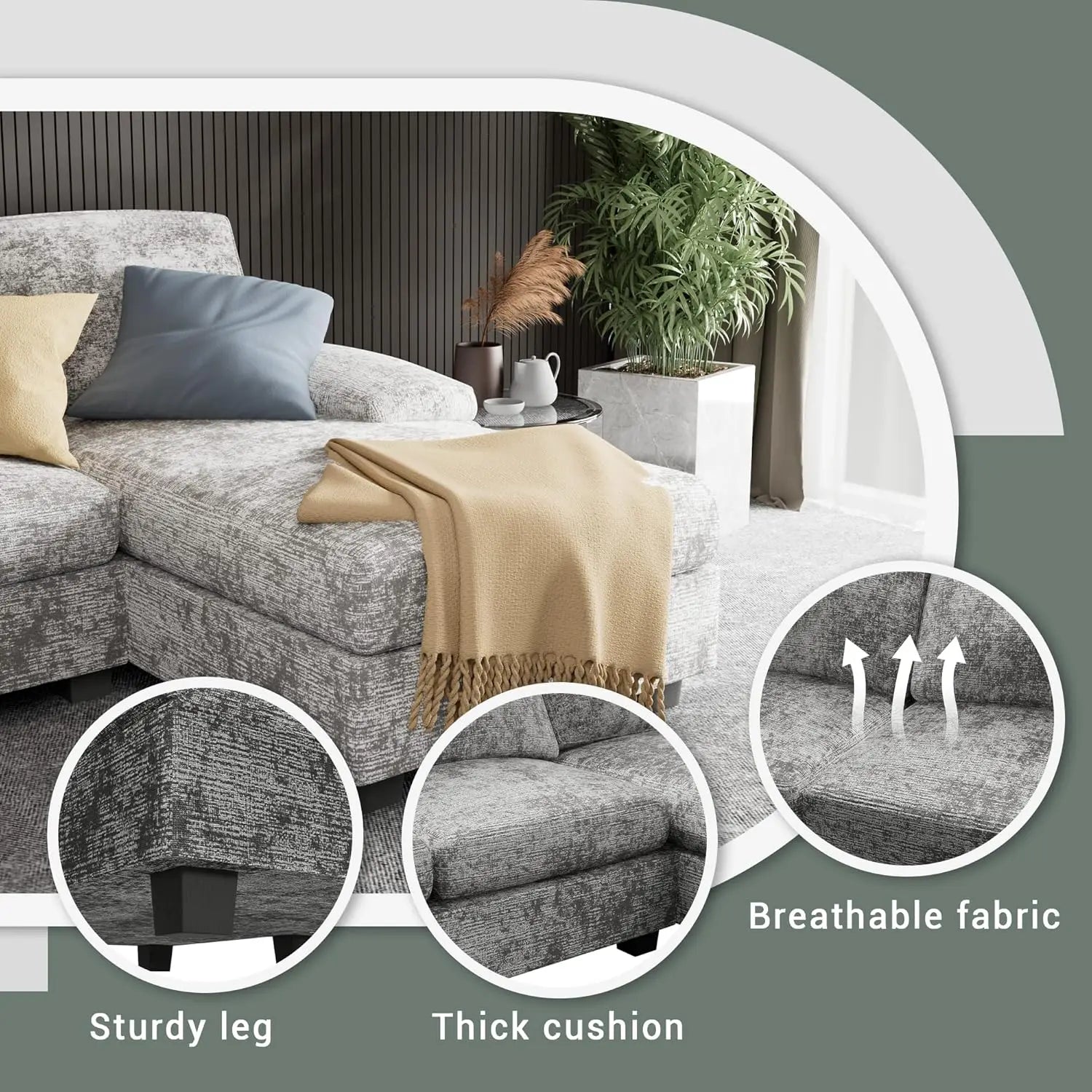ModuLuxe™ U-Shaped Sectional