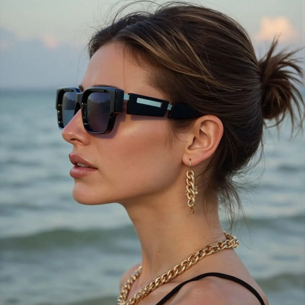Retro Square Sunglasses – Unisex Vintage Style
