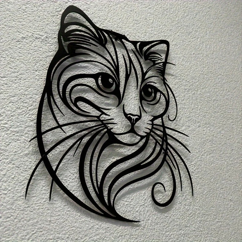 FelineCharmer™ Simple Cat Wall Sculpture